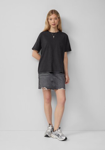 QS T-Shirt in Schwarz