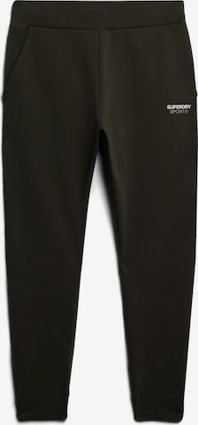 Superdry Regular Workout Pants in Green: front