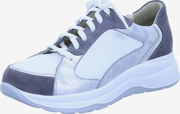 Finn Comfort Låg sneaker 'Komfort Schnürschuh Damen 2780-902580 Echtleder in grau' i blandade färger: framsida