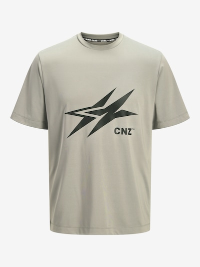 JACK & JONES Paita 'JCOCNZAMSTERDAM' värissä beigenharmaa / musta, Tuotenäkymä