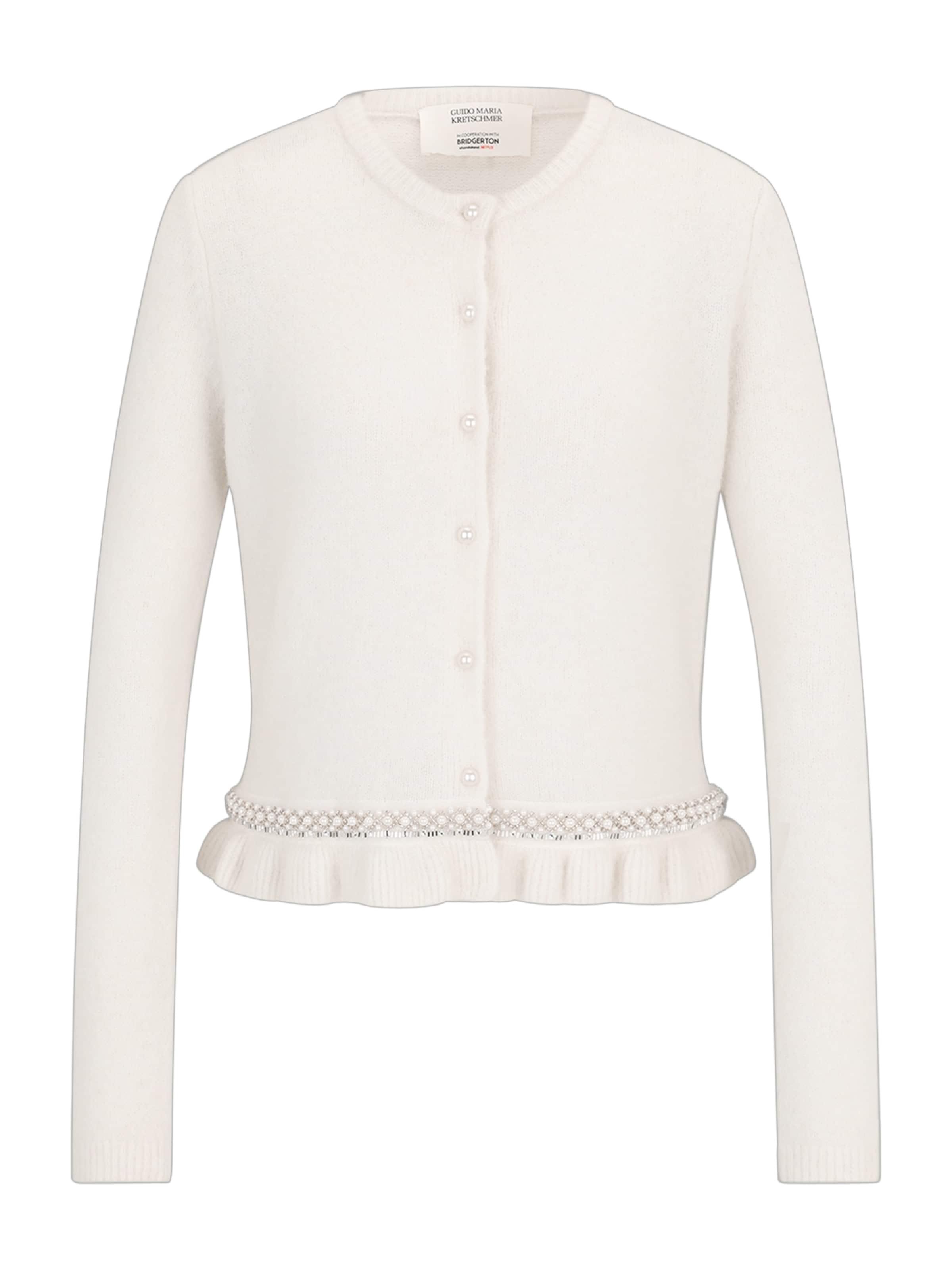Cardigan 'Kate' GUIDO MARIA KRETSCHMER FOR BRIDGERTON en blanc : devant