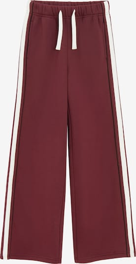 Kelnės iš Cool Club, spalva – burgundiško vyno spalva / juoda / balta, Prekių apžvalga