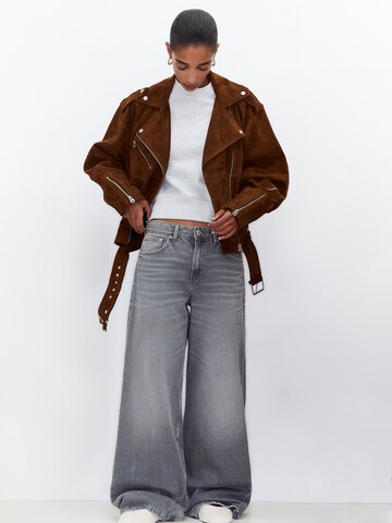 Pull&Bear Přechodná bunda – hnědá
