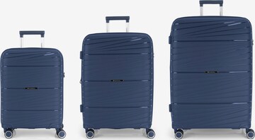 Gabol Suitcase Set 'Kiba' in Blue: front