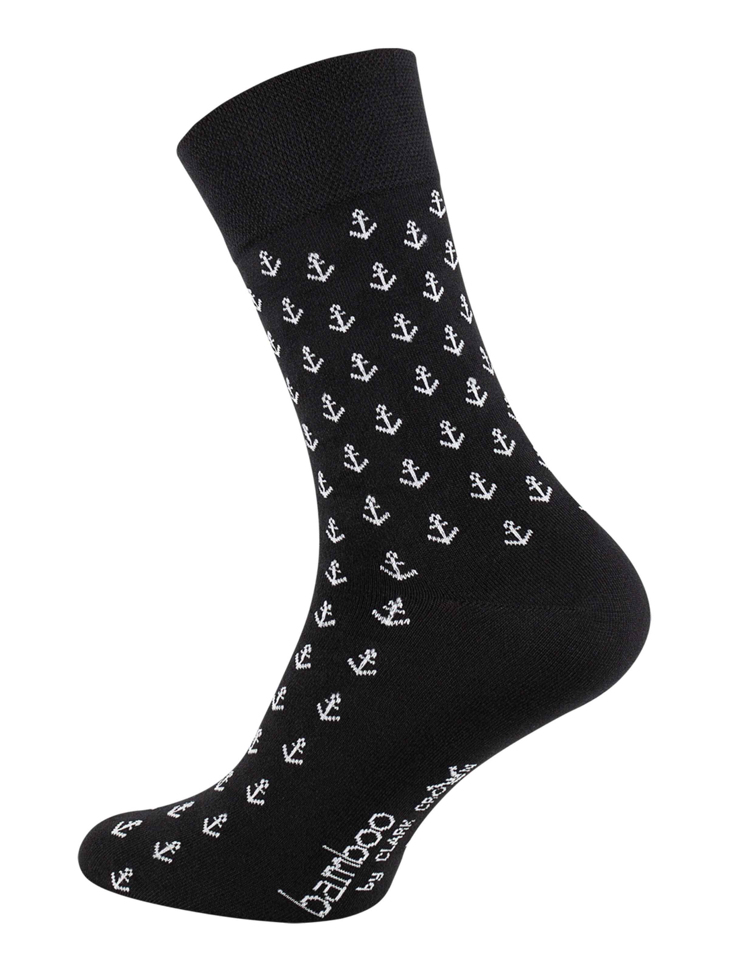 Calzino 'Bambus' di Clark Crown in nero