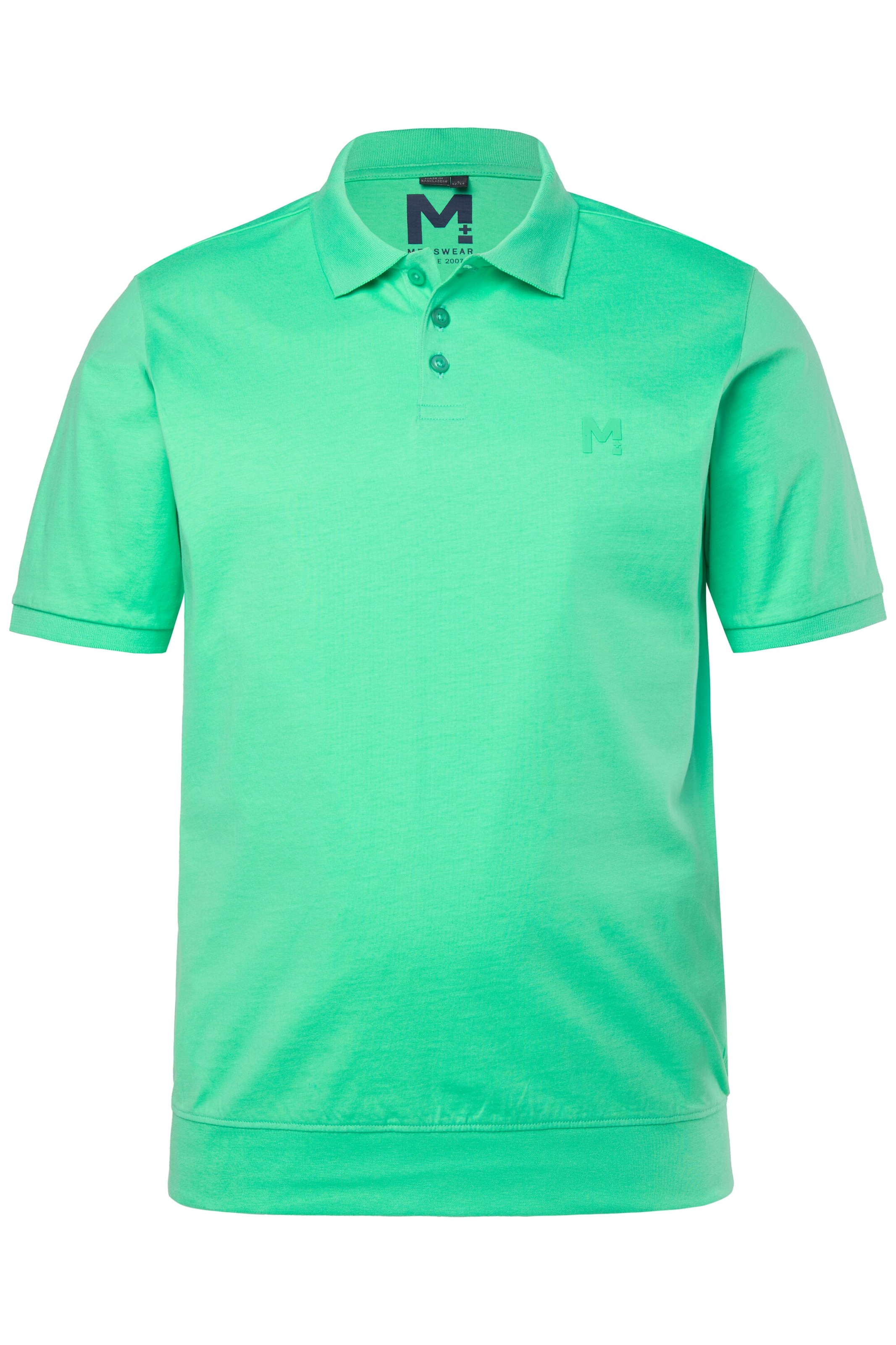Men Plus Shirt in Groen: voorkant