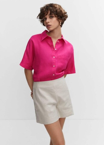 Bluză 'Pai' de la MANGO pe roz