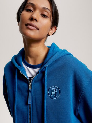 TOMMY HILFIGER Sweatjacke in Blau