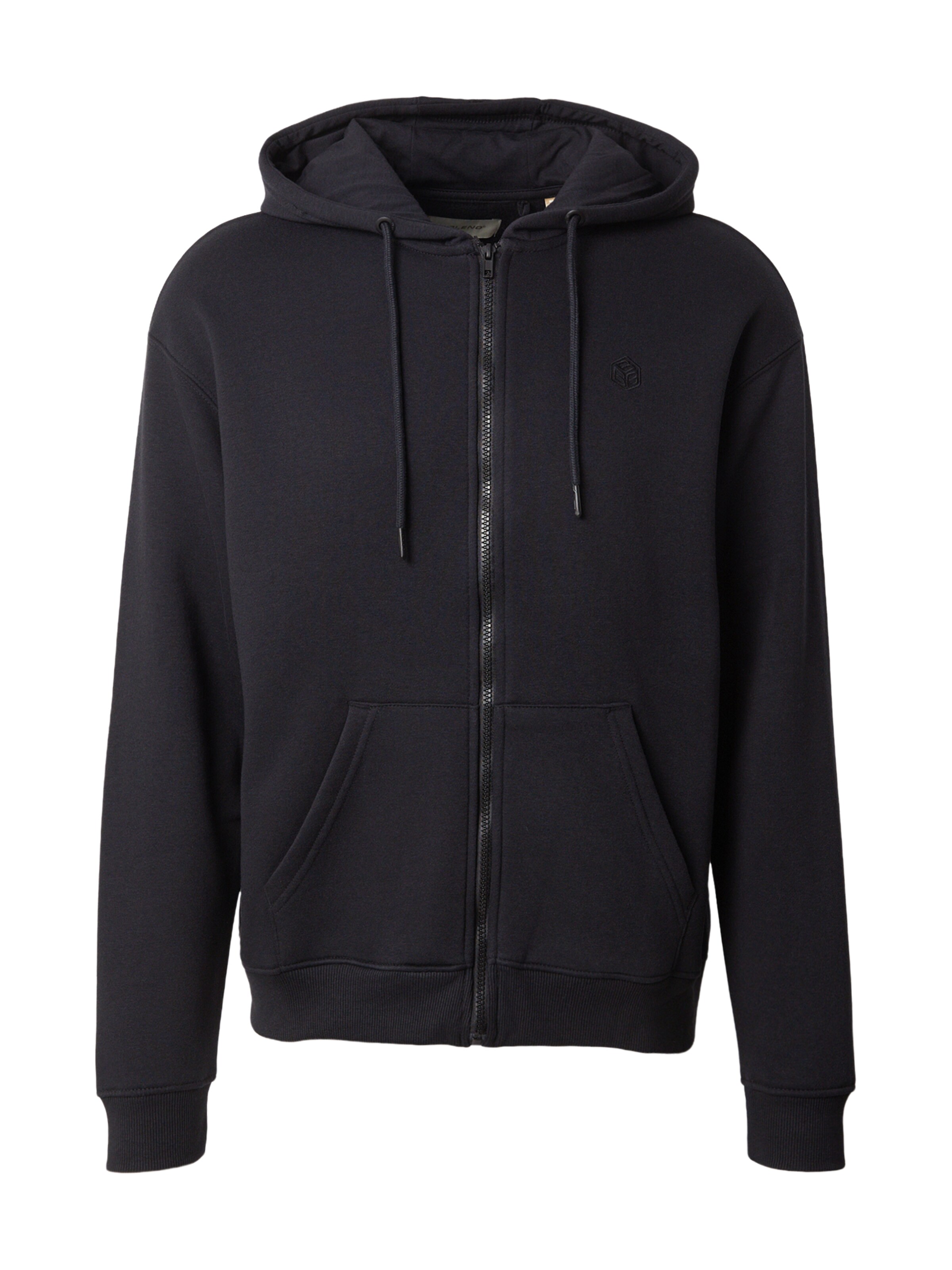 BLEND Sweatjacka 'BHJUSTE' i svart: framsida