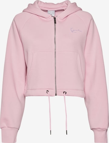 Veste de survêtement Karl Kani en rose : devant