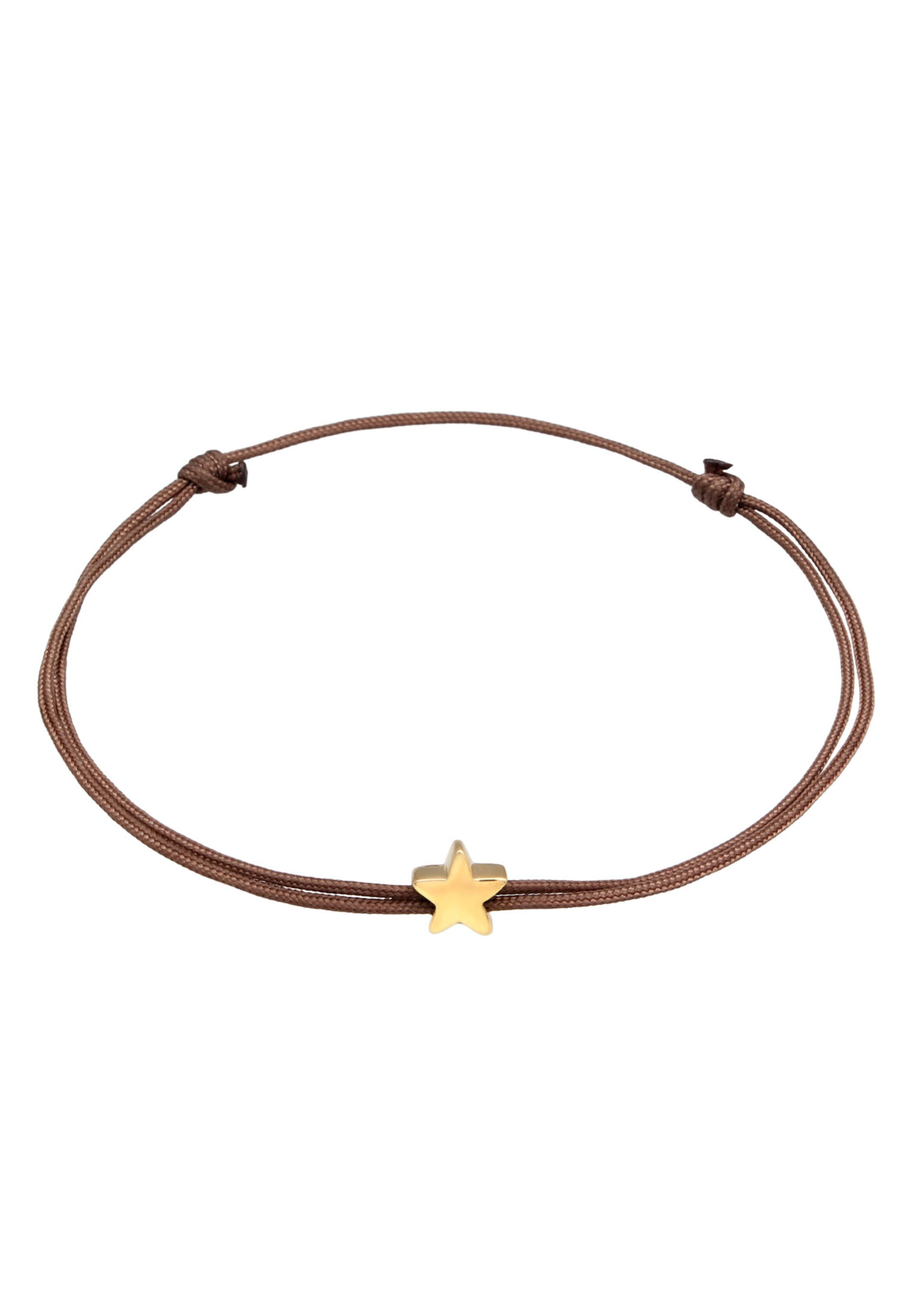 ELLI Armband 'Stern' in Bruin: voorkant