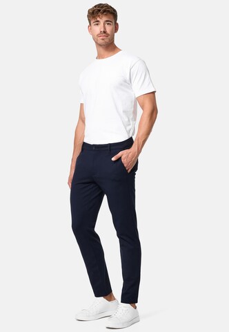 JEFF Slimfit Chinohose 'Burch' in Blau