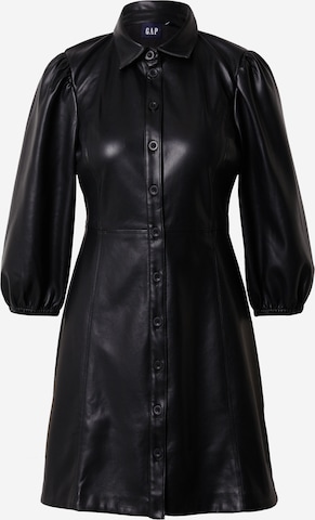 GAP Skjortklänning i svart: framsida