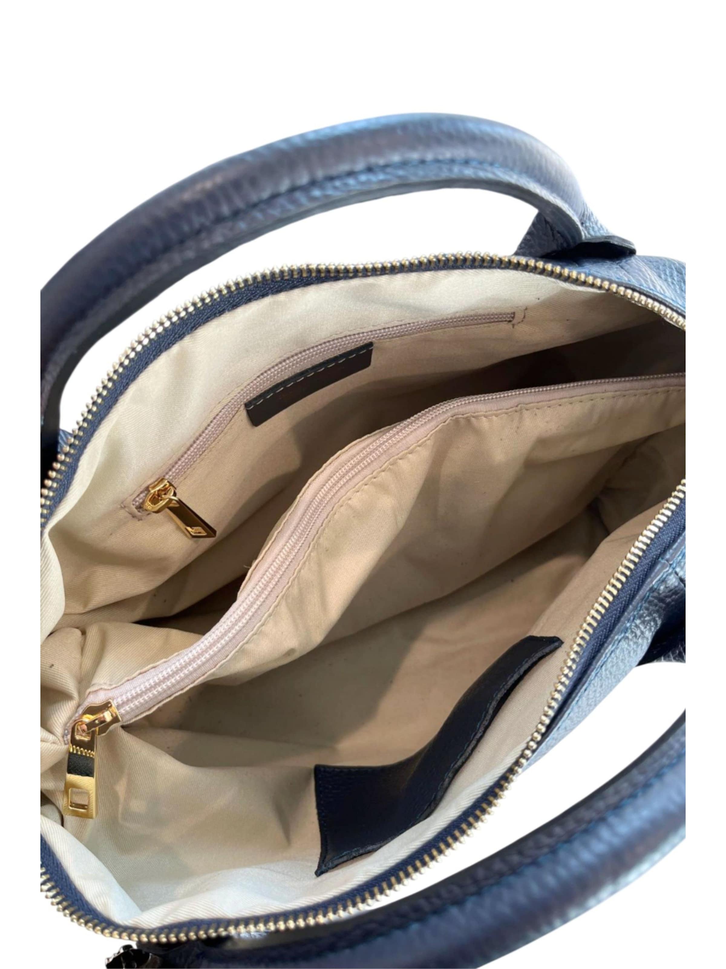 Borsa a mano 'Borsa a Mano Donna Pelle Vacchetta 100% - Modello Lucca Baldinini' di Baldinini Trend in blu