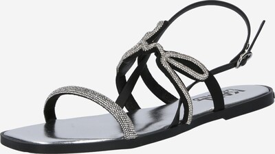 Karl Lagerfeld Strap Sandals in Black / Silver, Item view