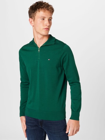 TOMMY HILFIGER Trui in Groen: voorkant