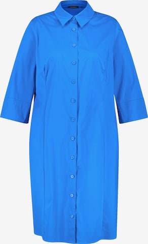 Robe-chemise SAMOON en bleu : devant