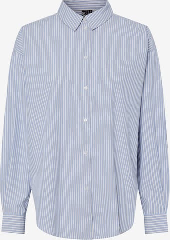 PIECES Bluse 'FEMME' in Blau: Vorderseite