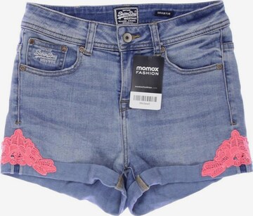 Superdry Shorts in XS in Blue: front