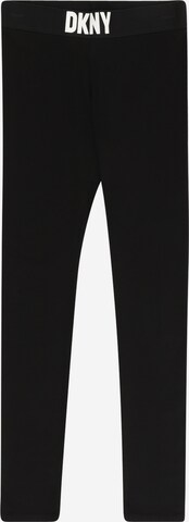Skinny Pantaloni sportivi di DKNY in nero: frontale