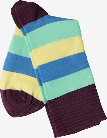 Albero Natur Socks 'Bio-Baumwoll-Socken mit längerem Bündchen - 4er Pack' in Yellow: front