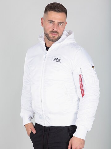 ALPHA INDUSTRIES Übergangsjacke 'MA-1 ZH' in Weiß: Vorderseite