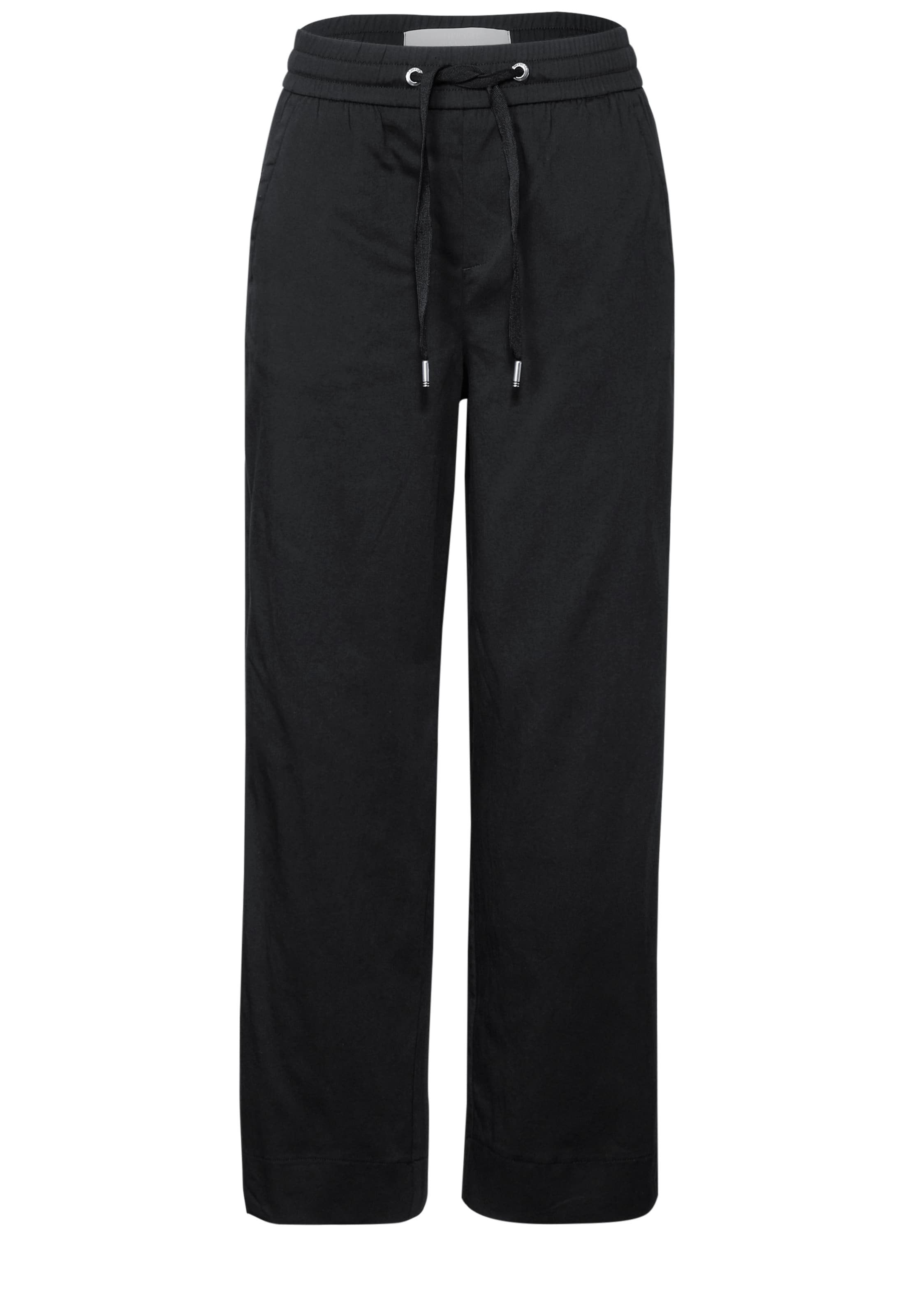STREET ONE Trousers in Black: front