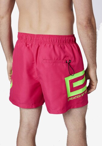 CHIEMSEE Athletic Swim Trunks in Pink