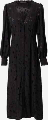 KAREN BY SIMONSEN Košilové šaty 'Janet' – černá: přední strana