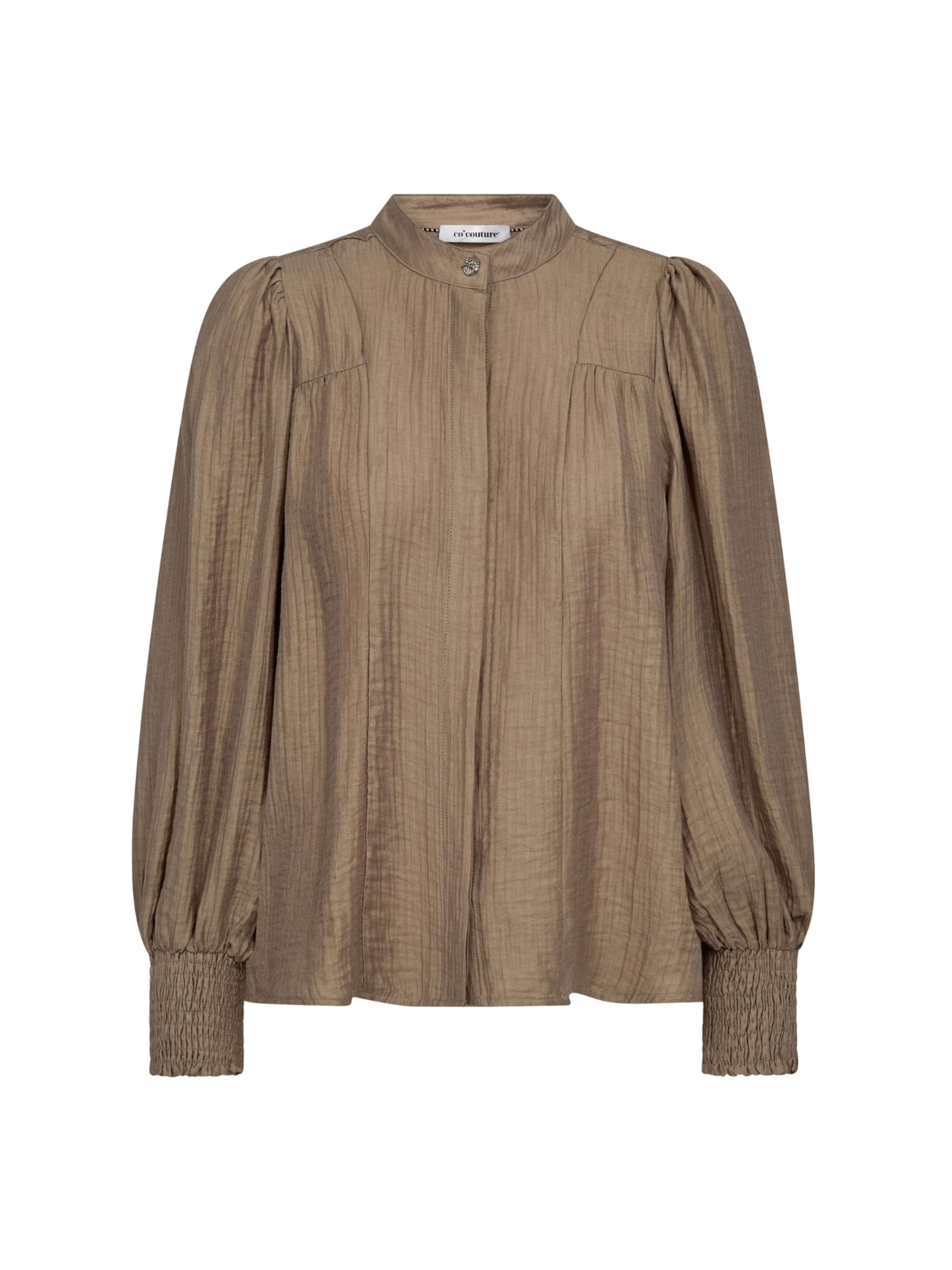 co'couture - Camisa ' TassyCC ' em bege: frente