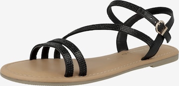 TAMARIS Sandals in Black: front