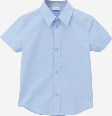 s.Oliver Regular fit Button Up Shirt in Blue: front