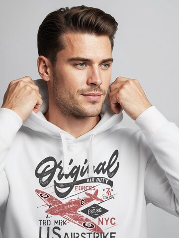 Neverless Sweatshirt 'Airstrike Spitfire' in White