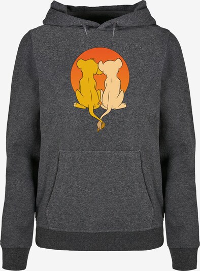 ABSOLUTE CULT Sweatshirt in safran / hellgelb / anthrazit / orange, Produktansicht