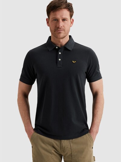 PME Legend T-Shirt 'Polo shirt with garment-dye wash' en S en bleu foncé, Vue avec produit
