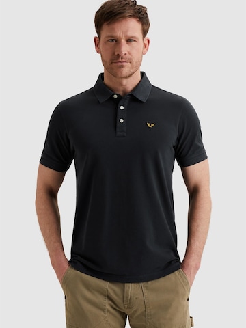 Maglietta 'Polo shirt with garment-dye wash' di PME Legend in blu: frontale