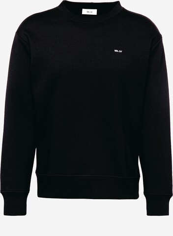 NN07 Sweatshirt 'Briggs' in Zwart: voorkant