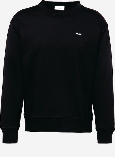 NN07 Sweatshirt 'Briggs' in de kleur Zwart / Wit, Productweergave