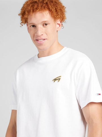 balta Tommy Jeans Marškinėliai