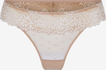 LingaDore Thong in Beige: front