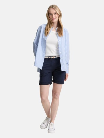 TOM TAILOR Slimfit Broek in Blauw