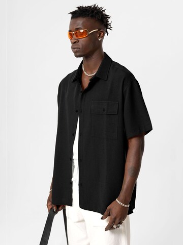 Comfort fit Camicia 'Arlington' di VAMOS CLO in nero