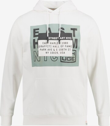 Sweat-shirt STHUGE en blanc : devant