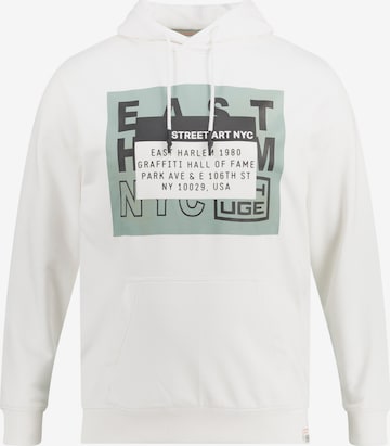 Sweat-shirt STHUGE en blanc : devant