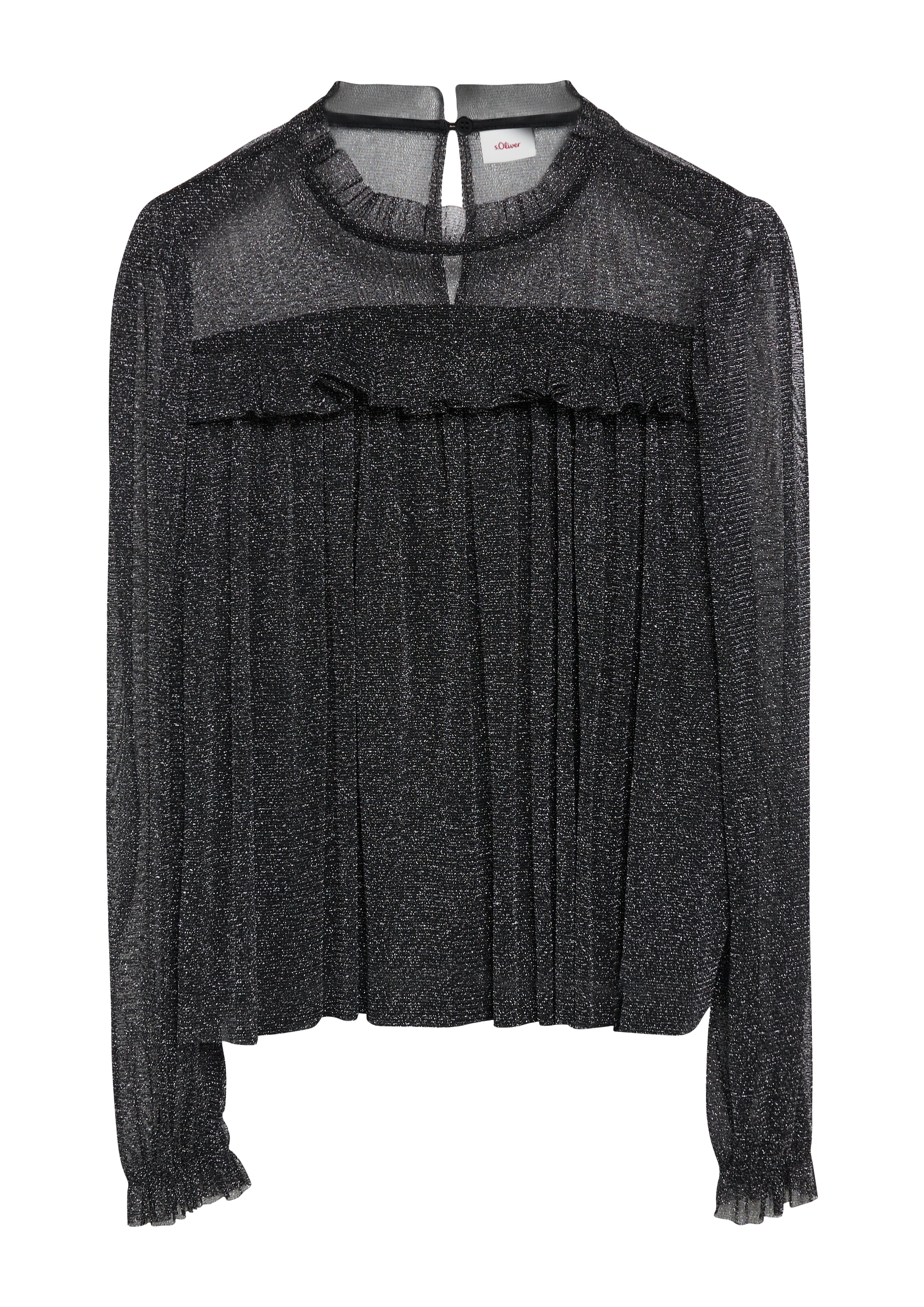 s.Oliver Bluse in Schwarz: Vorderseite