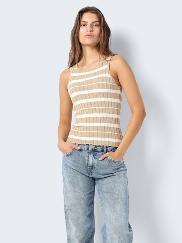 Noisy may Knitted top 'REYA' in White: front