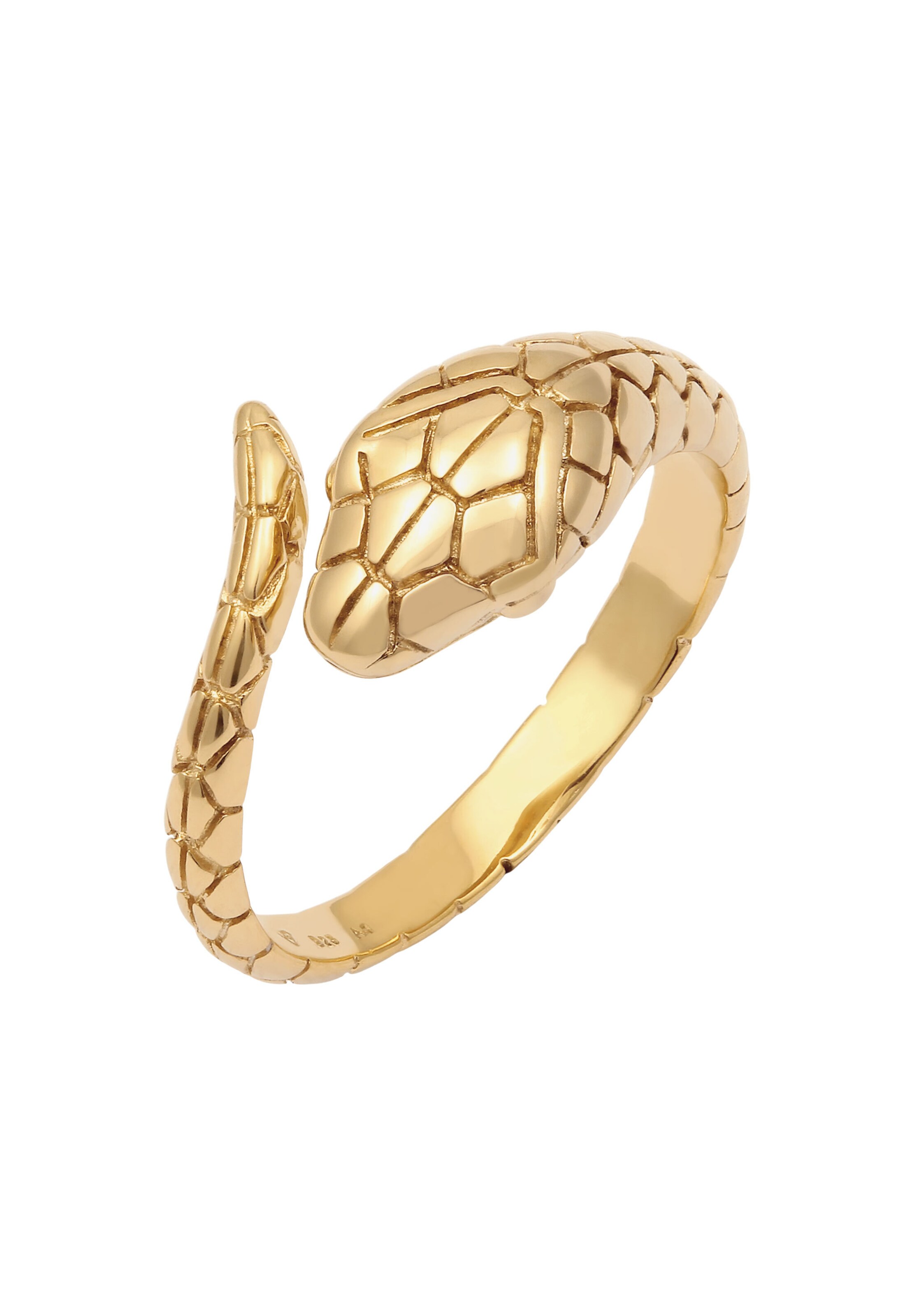 KUZZOI Ring Schlange in Gold: Vorderseite