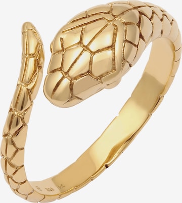 KUZZOI Ring Schlange in Gold: Vorderseite