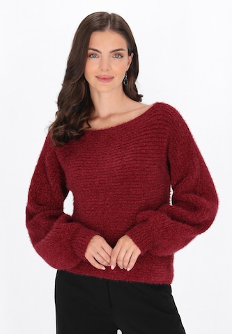 Usha - Pullover em vermelho: frente
