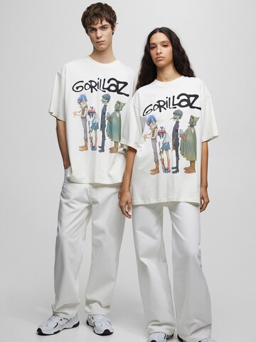 Pull&Bear T-Shirt in Weiß: Vorderseite